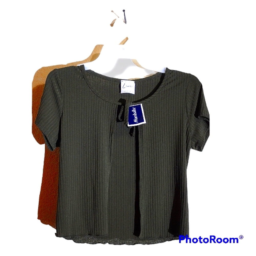 "LIVI" BY, OLIVIA RAE®™ N.W.T. Green Strings Formal Wear, Crop Top